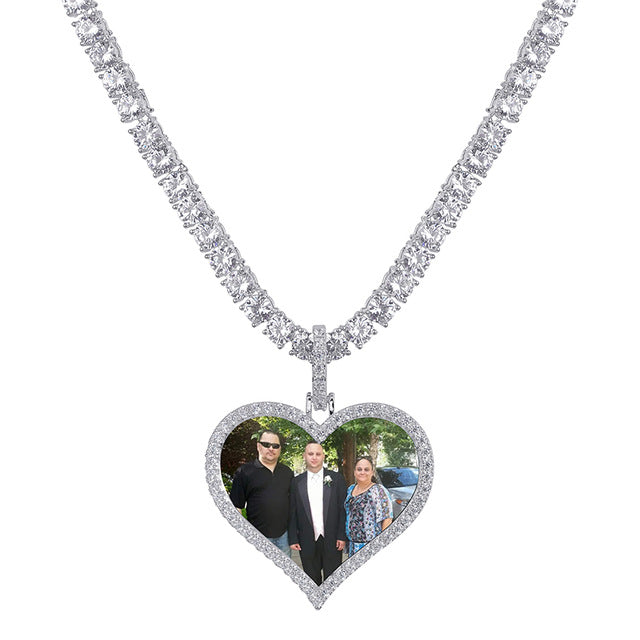Custom Made Photo Heart Medallions - RIGHTOUTFIT