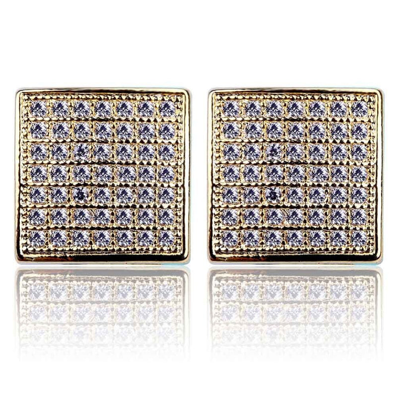Square iced out Earring - RIGHTOUTFIT