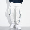2020 New Fashion Men Joggers Cargo Pant Streetwear Casual Sweatpants Patchwork Pants Hip Hop Ribbon Pocket Male White HT136