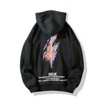 How? oversize Japanese Graphic Printed Hoodie