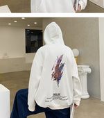 How? oversize Japanese Graphic Printed Hoodie