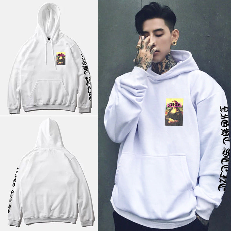 Mona Lisa Print Hoodies - RIGHTOUTFIT
