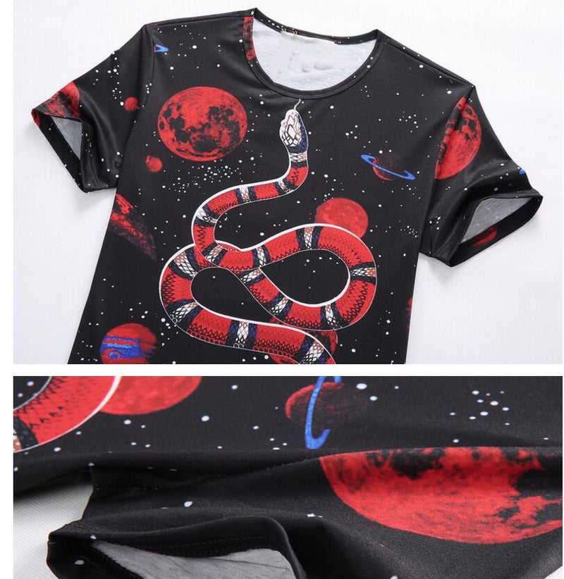 Sky Space Red snake tee - RIGHTOUTFIT