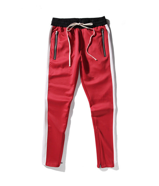 Side Patchwork track pants - RIGHTOUTFIT