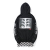 Two Piece Side Zipper Stripe Patchwork hoodie - RIGHTOUTFIT