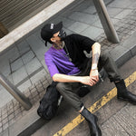 Two color letter T-shirt - RIGHTOUTFIT