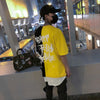 Two color letter T-shirt - RIGHTOUTFIT