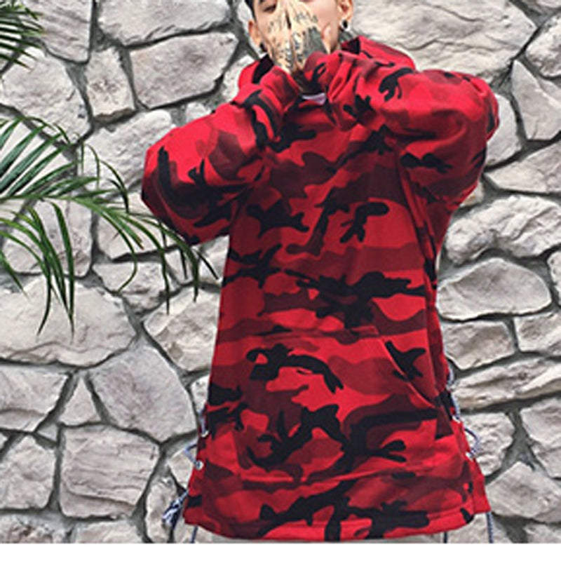 pullover camouflage hoodie - RIGHTOUTFIT