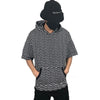 Hooded Short sleeve letter printed top - RIGHTOUTFIT