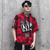 Applique short sleeve hoodie - RIGHTOUTFIT
