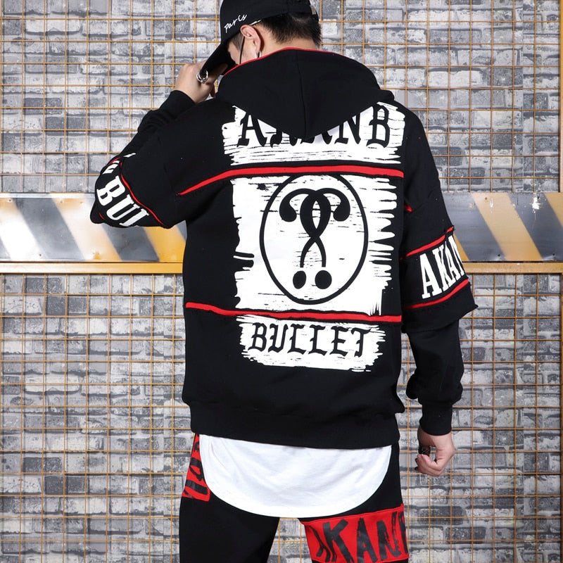 Dual question mark hoodie - RIGHTOUTFIT