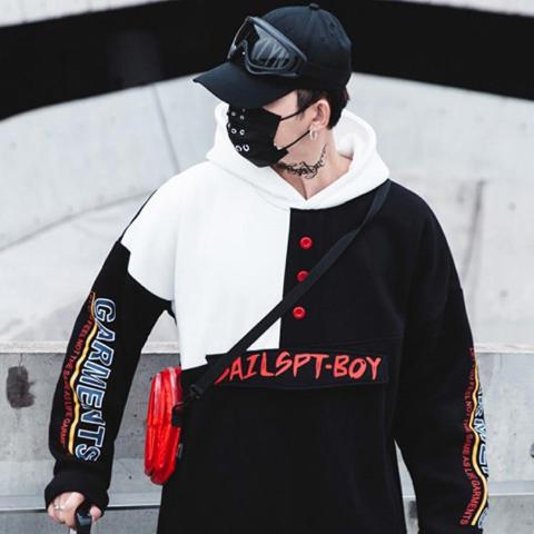 Blockwork Pullover Hoodies - RIGHTOUTFIT