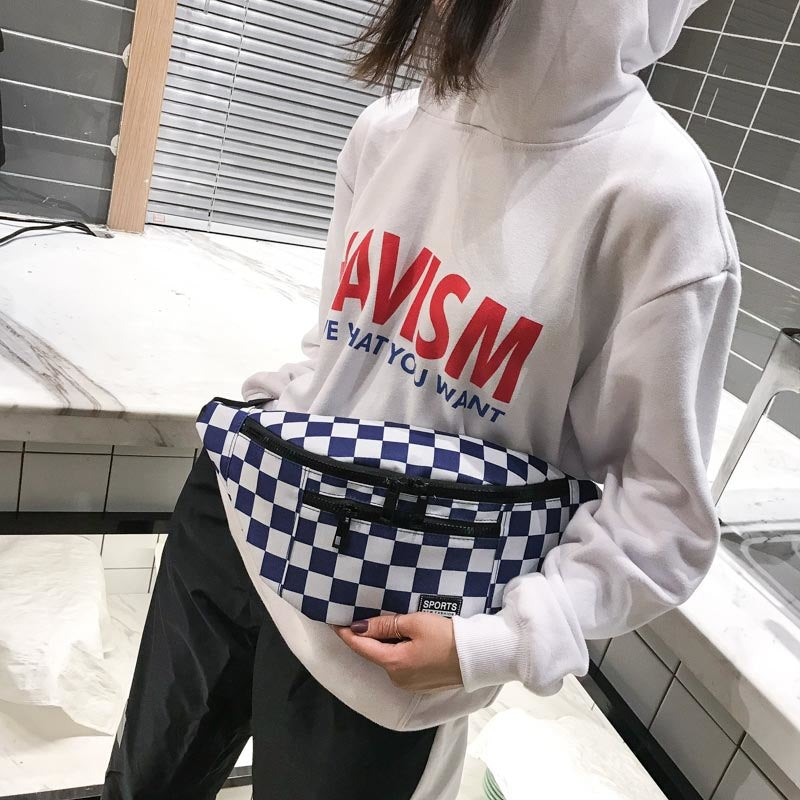 Checkerboard Fanny Pack - RIGHTOUTFIT